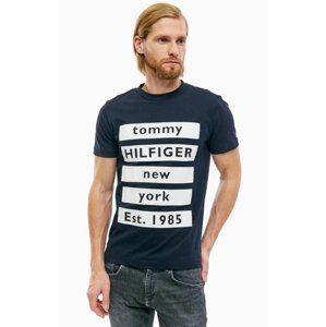 Tommy Hilfiger pánské tmavě modré tričko - XL (403)